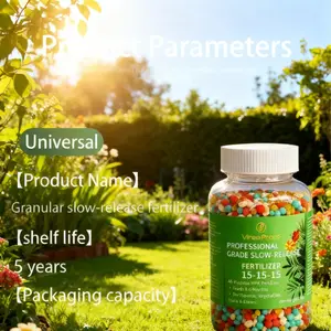 Slow-Release Fertilizer Granules - Eco-Friendly, Long-Lasting Plant Nutrients for Indoor & Outdoor Gardens