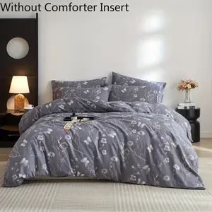 Country-Style Bedding Set Comforter Cover & Pillowcases Elegant Printed Down Comforter Set Soft 100% Cotton Bedding Set Features zipper closure and four corner ties Standard King/Queen Full Set shabby chic modern bedroom decor
