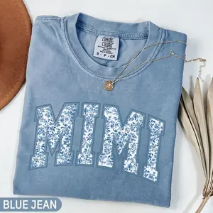 Comfort Colors Mimi TShirt, Toile Floral Mimi T-Shirt, Mimi Tee, Cute Mimi TShirt, Gift for Mimi, Grandma Gift, Grandmother Tee, Grandma Mimi - TrendWear USA