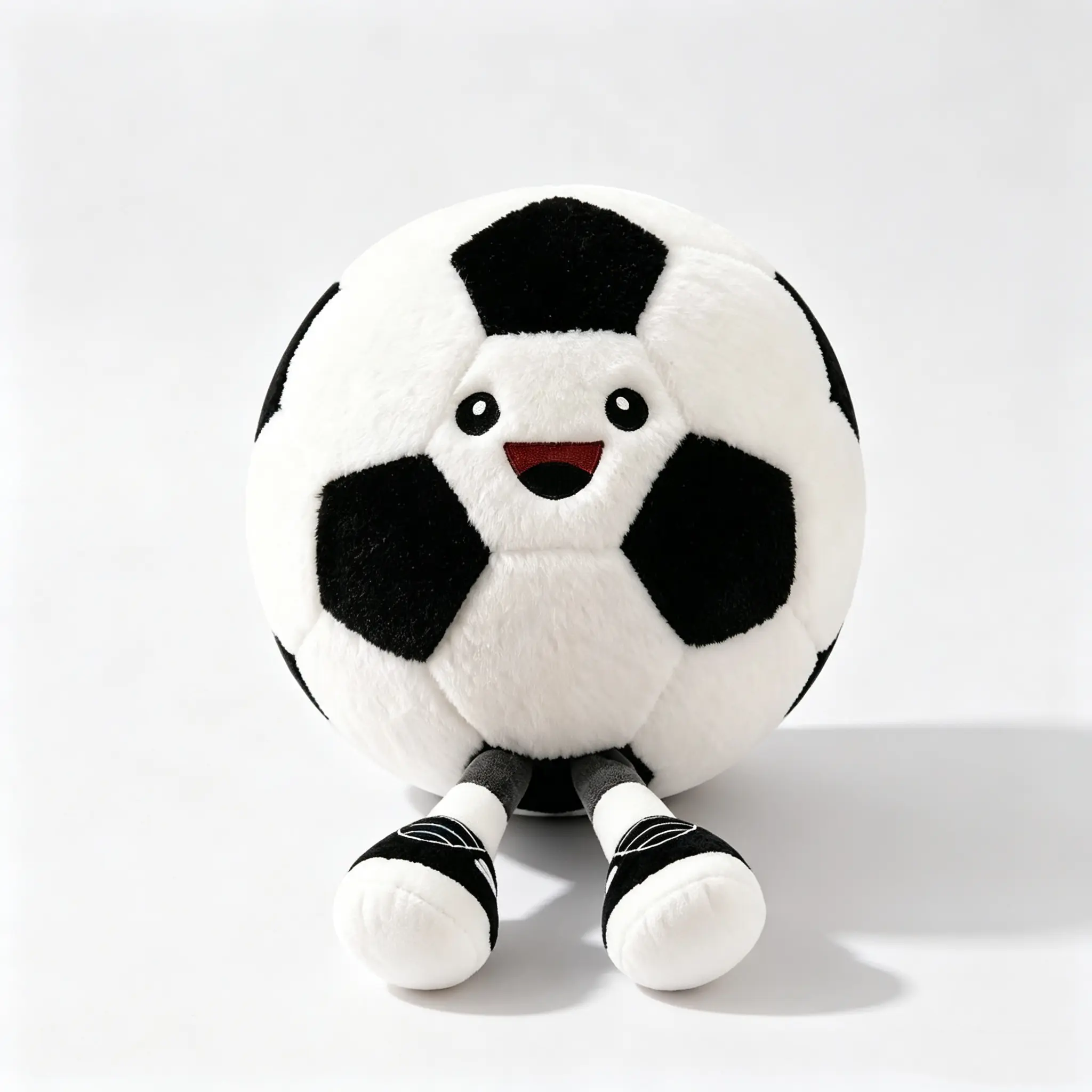 Soccer Pillow with Legs, Soft Soccer Stuffed Animal Plush | Adorable stuffies soccer with cute legs and soft plush fabric, perfect soccer gift for boys, kids rooms and sports decor.
