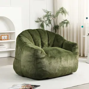 Bean Bag Chair, Bean Bag Sofa Chair with Armrests Stuffed High-Density Foam, Lazy Sofa Comfy Chairs BeanBag Chair for Adults in Living Room,Bedroom Reading