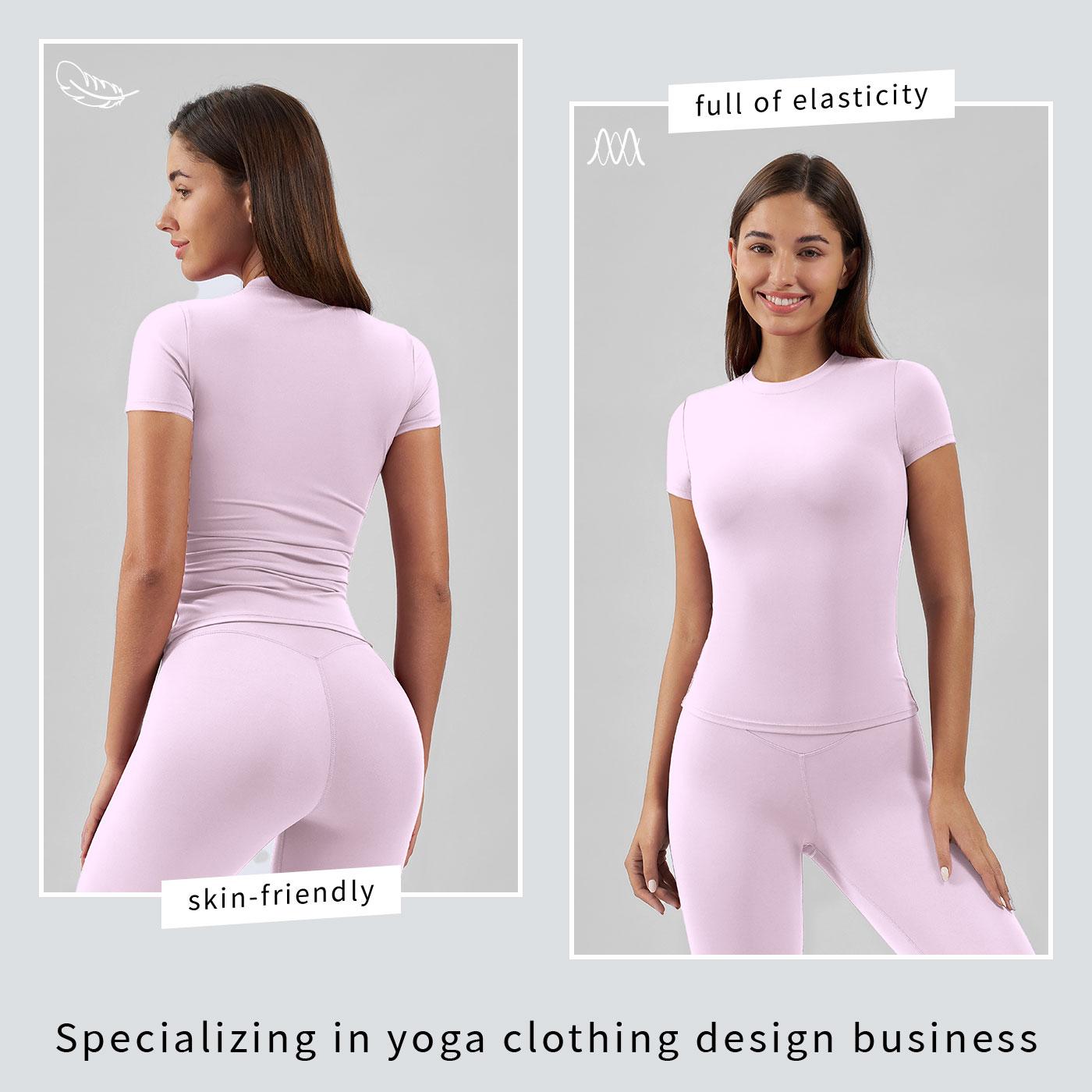 Tenwolf Women's Quick-Dry Slim-Fit Short-Sleeve Sports Top - Athletic Fashion, Fitness Sport Top, Activewear Clothes for Gym, Yoga, Women's Everyday Wear, Women's Clothes