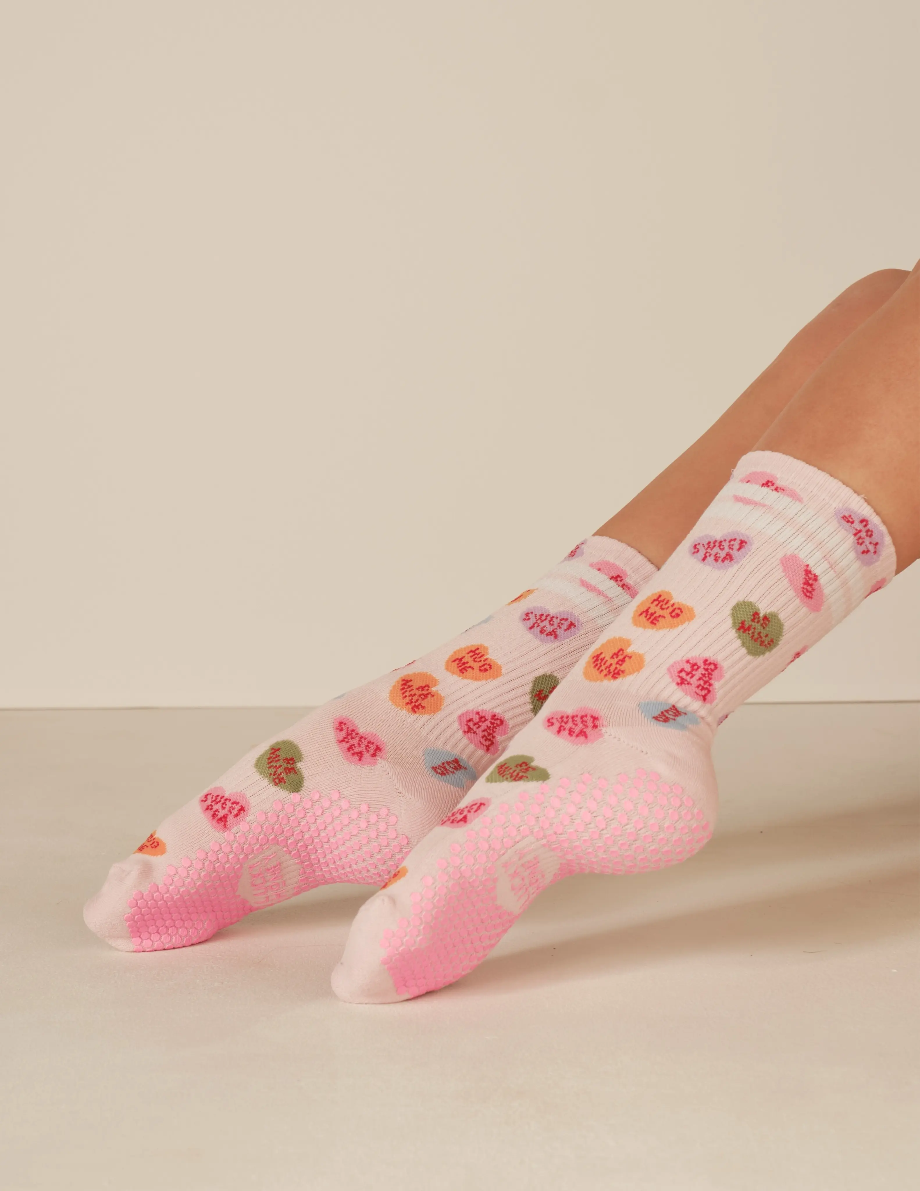 The Tall Tube Print Grip Sock