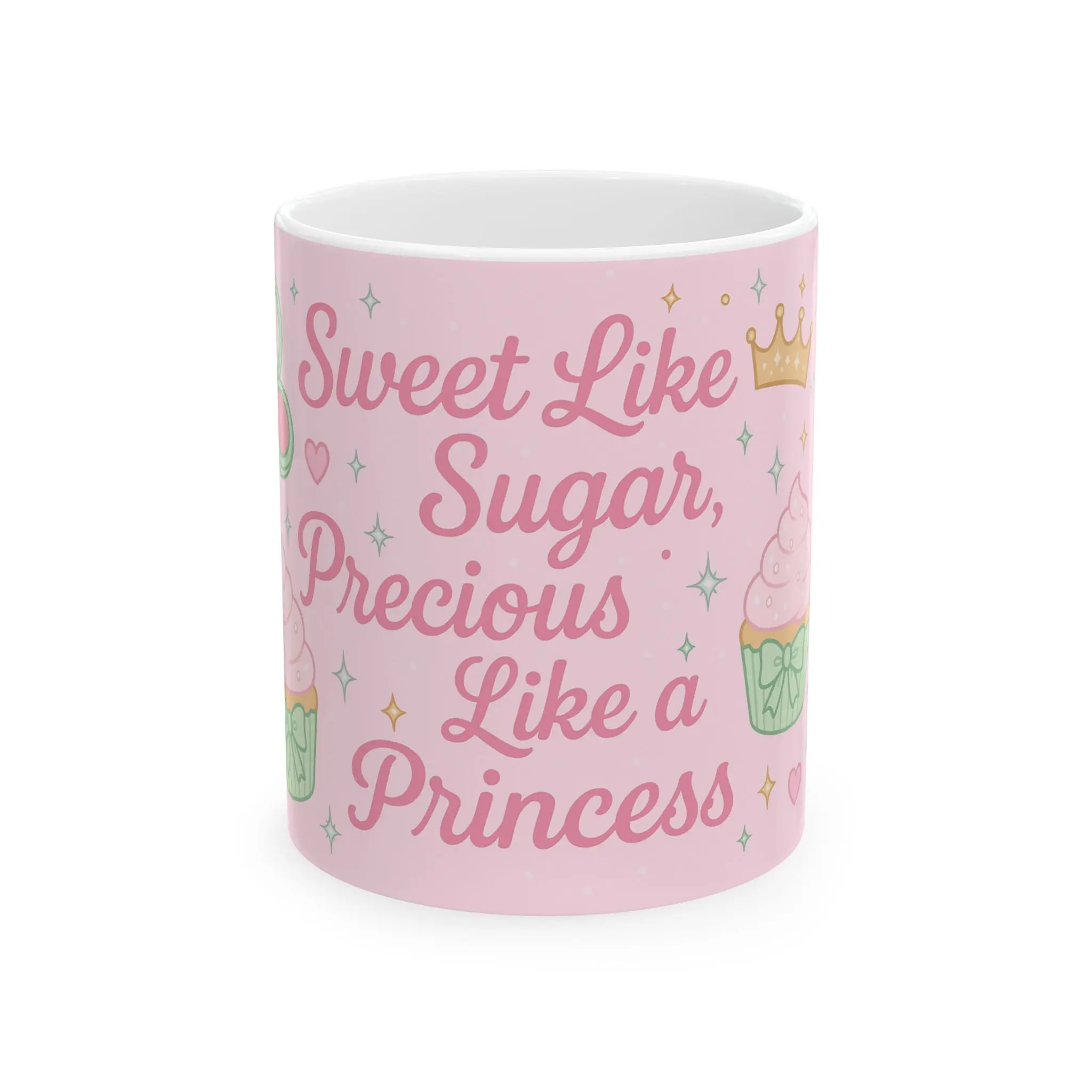 Sweet Like Sugar Ceramic Mug - Perfect for Tea Lovers, Coffee Lovers, Birthday Gifts, Princess Fans, Cute Kitchen Decor