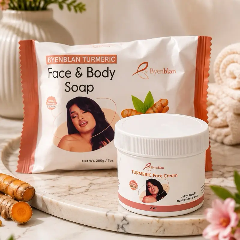 Byen blan Virgie store face cream 2oz &soap 7oz turmeric