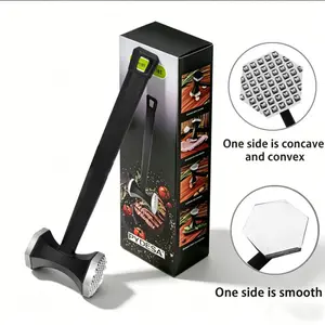 Premium Meat Tenderizer Mallet, Non-Slip Handle Meat Hammer, Dual-Use Kitchen Tool For Tenderizing Meat, Pounding Steak, Marinating