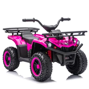 24V 80W*2 Electronic Kids Ride On ATV W/Off-Road Vehicle, Crash Bars, Anti-Slip Tires, Front and rear Storage Racks,Power display, LED Headlights&Bluetooth, High-power System for Kids, Recommend age:3-5