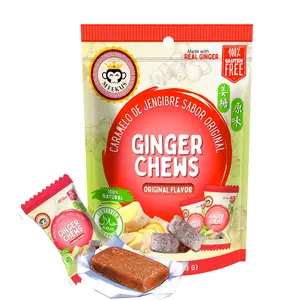 MEEKUS Ginger Candies Chews Original Flavor, Soft Chewy Candy 4 oz (113 g)