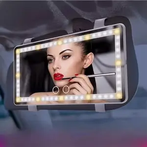 Makeup Mirror, Rechargeable Car Sun Visor Mirror, Dimmable Touchscreen Auto Vanity Mirror, Car Interior Accessories Car LED Makeup Mirror, Rechargeable Car Sun Visor Mirror, Dimmable Touchscreen Auto Vanity Mirror, Car Interior Accessories