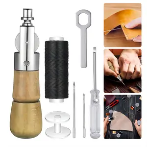 Professional Lockstitch Needle Kit, Sewing Tools, 7-Piece Sewing Needles Set for Handmade Furniture Leather Repair, Multiple Sizes & Shapes Available