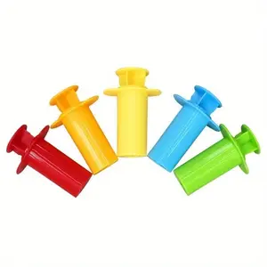 Random Color Plasticine Color Clay Extruder, 5 Counts Light Clay DIY Hand-extruder, Clay Cake Fondant Tool, Kitchen Baking Supplies