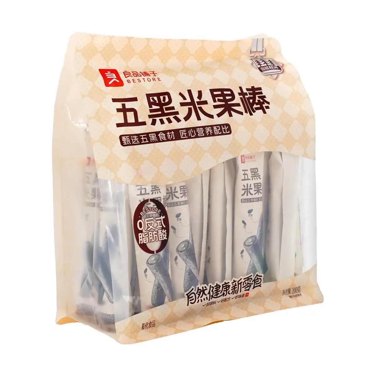 BESTORE Black Rice Snack Bars 140g - Healthy & Delicious Energy Bites for Kids & Adults