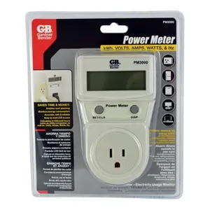 Gardner Bender PM3000 Power Meter Energy Consumption Monitor White
