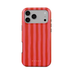 BURGA iPhone Case | Pomegranate | For iPhone 17 Pro Max, 16 15 14 13 12 11 Series | MagSafe Aesthetic Phone Case | Gradient Phone Case | Trendy 2026 Phone Case | Shockproof & Waterproof Protection | Gift for Her and Love