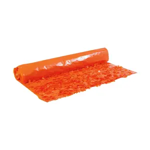 Orange Floral Sheeting Backdrop