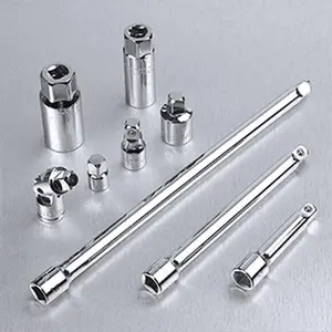 DURATECH 22-Piece Drive Tool Accessory Set, Including 1/4 3/8 1/2 Extension Bars, Socket Adapters, Universal Joints, Spark Plug Sockets, Professional Socket Accessories, Cr-V Steel, EVA Foam Package