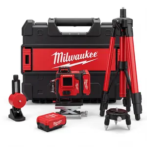 Milwaukee 16 Line Horizontal and Vertical Cross laser levels Box, Cordless Green laser level, ideal tool