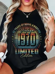 100% Cotton Vintage 1970 Limited Edition Shirt 55 year old 55th Birthday T-Shirt
