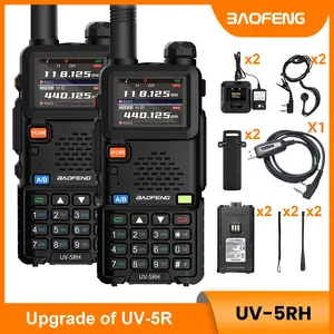 BAOFENG GMRS Radios 5RH 10W Long Range Walkie Talkie – 2-Way Radio with Programming Cable, USB-C Charging  & NOAA Weather Alert for Adults, Perfer for Camping Hiking Hunting Fishing Cruise Road Trip, Audio