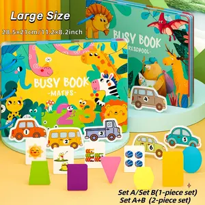 Busy Book for Kids, Educational Sticker Book, Early Learning Cognitive Toy, Perfect Gift for Children, Number and Life Theme