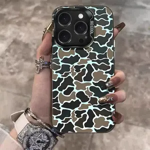 [LX]Camo Vintage Sitka Camouflage Black ShockprootPhone Case For IPhone 7 8 X Xsmax 11 12 13 14 1516 Pro Max Plus,Anti-Fall Mobile Phone Protective Cover