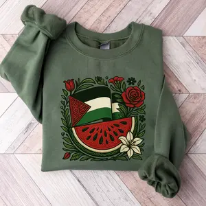 Palestine Sweatshirt, Free Palestine Sweater, Palestine Flag Crewneck, Stand With Palestine Shirt, Gaza Unisex College Tee, Palestine Gift