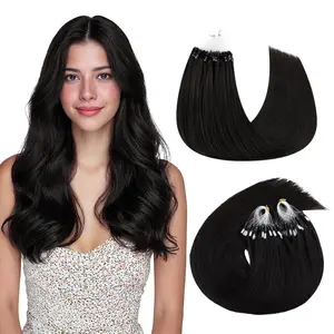 Doores Micro Link Hair Extensions 16-24inch 100% Human Hair Straight for Daily Use & Easy to Comb#Summervibes