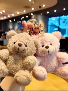 A delicate and cute teddy bear pendant, suitable for daily wear, vacation and dating occasions, and also a surprising and exquisite small gift, Keychain Kawaii, Teddy Keys