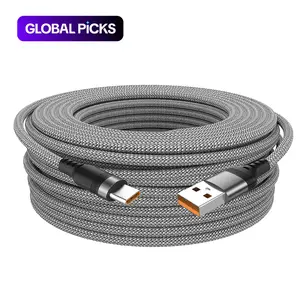 USB to Type-C Charging Data Cable, 5 A 2 V Universal Fast Charging Cable, Wired Fast Charge, Super Fast Charging for Cellphone, Xiaomi, Samsung, Game Consoles and VR Devices