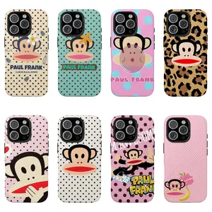 PPaul Frankk Monkey Phone Case, Cute Cartoon Julius Design Protective Cover for ip and ss, gift for fans and kids, cute phone cover