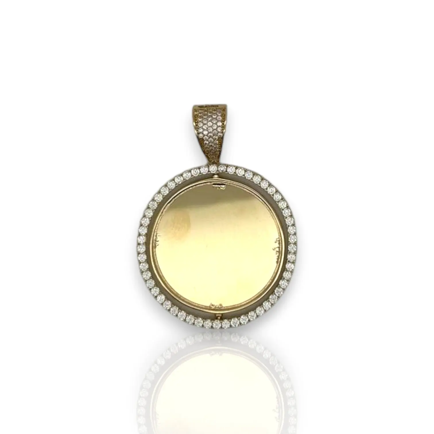 Picture Frame Pendant - 14K Yellow Gold