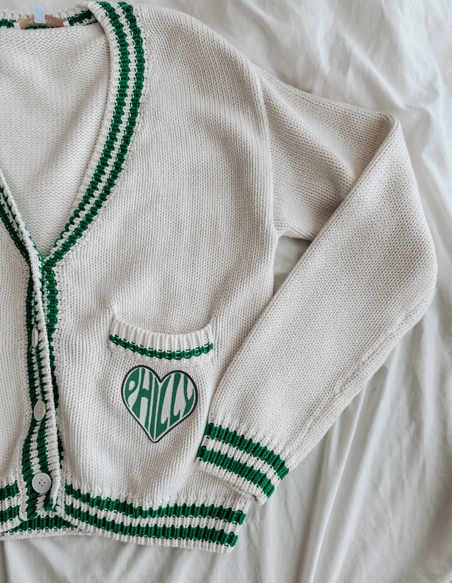 Philly Varsity Football Vintage Sweatshirt Casual Classic Sweater Birds Jacket Cardigan Womenswear Tops fall everyday womenswear Long Sleeve Comfort