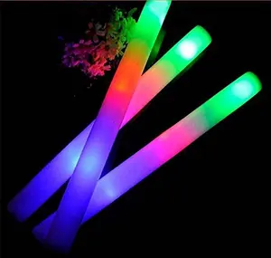 Non-Personalized LED Foam Glow Sticks - Party and Wedding Supplies, Dance Floor Props for Weddings, Quinces, Festivals, Raves, Halloween Light Colorful