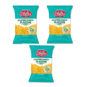 Chifles Jalapeño Ranch Plantain Chips 4.5 oz x 3 Packs Spicy Snack Crunchy