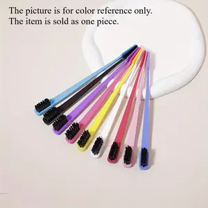 A double-edge hairbrush comb suitable for regular hairstyles, with bristles