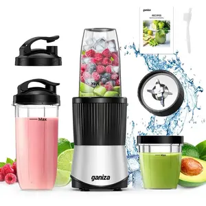 Ganiza Professional High Speed Power Blender, 25000 RPM Countertop Model, Suitable for Frozen Fruits & Ice, Multifunctional Juicer Cups & Food Processor, Dishwasher Safe, Comparable to Nutribullet & Vitamix Smoothieblender