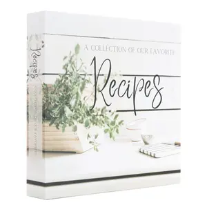 Recipe Binder with Plastic Sleeves
