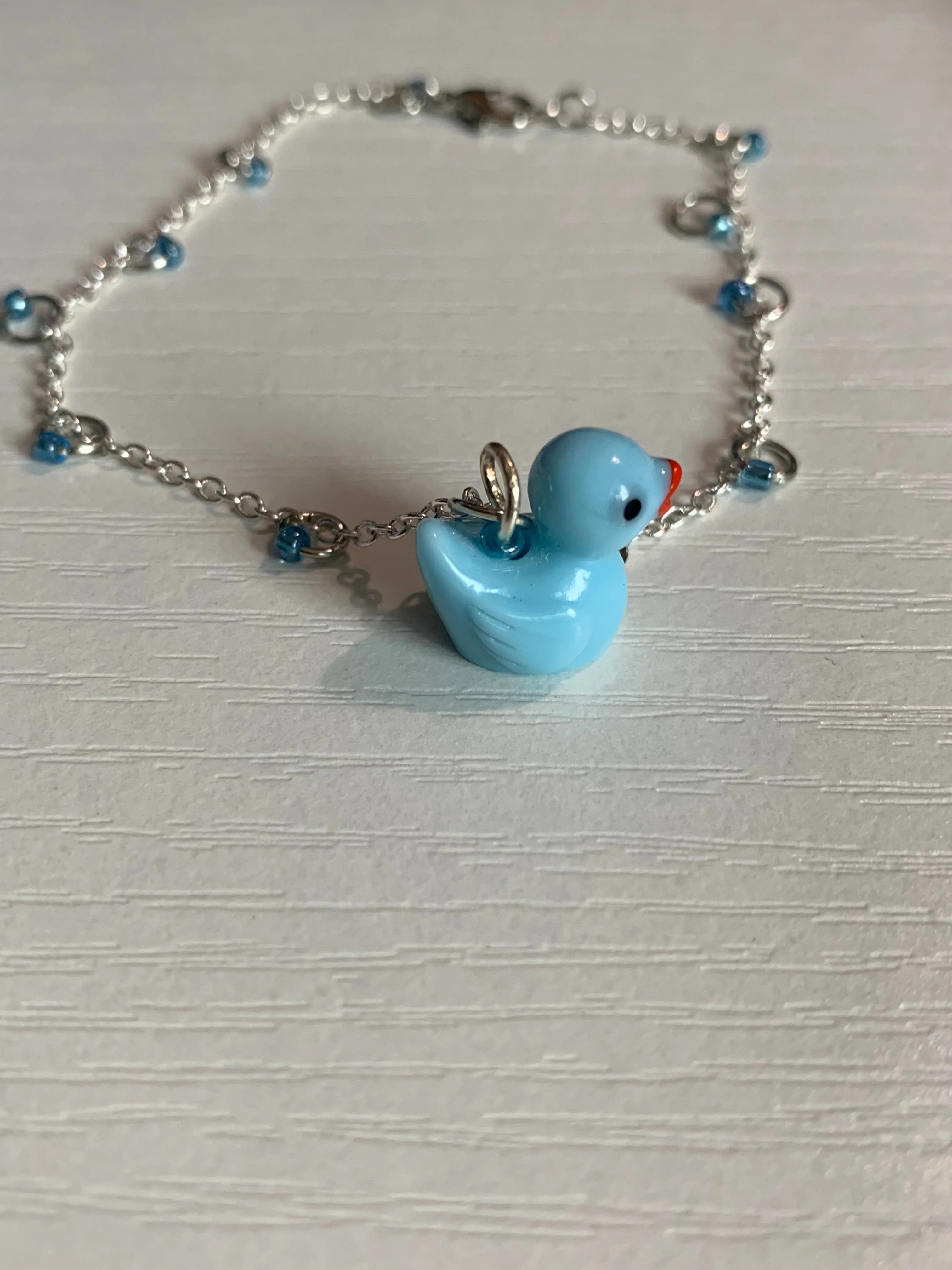 Light Blue Duck Bracelet
