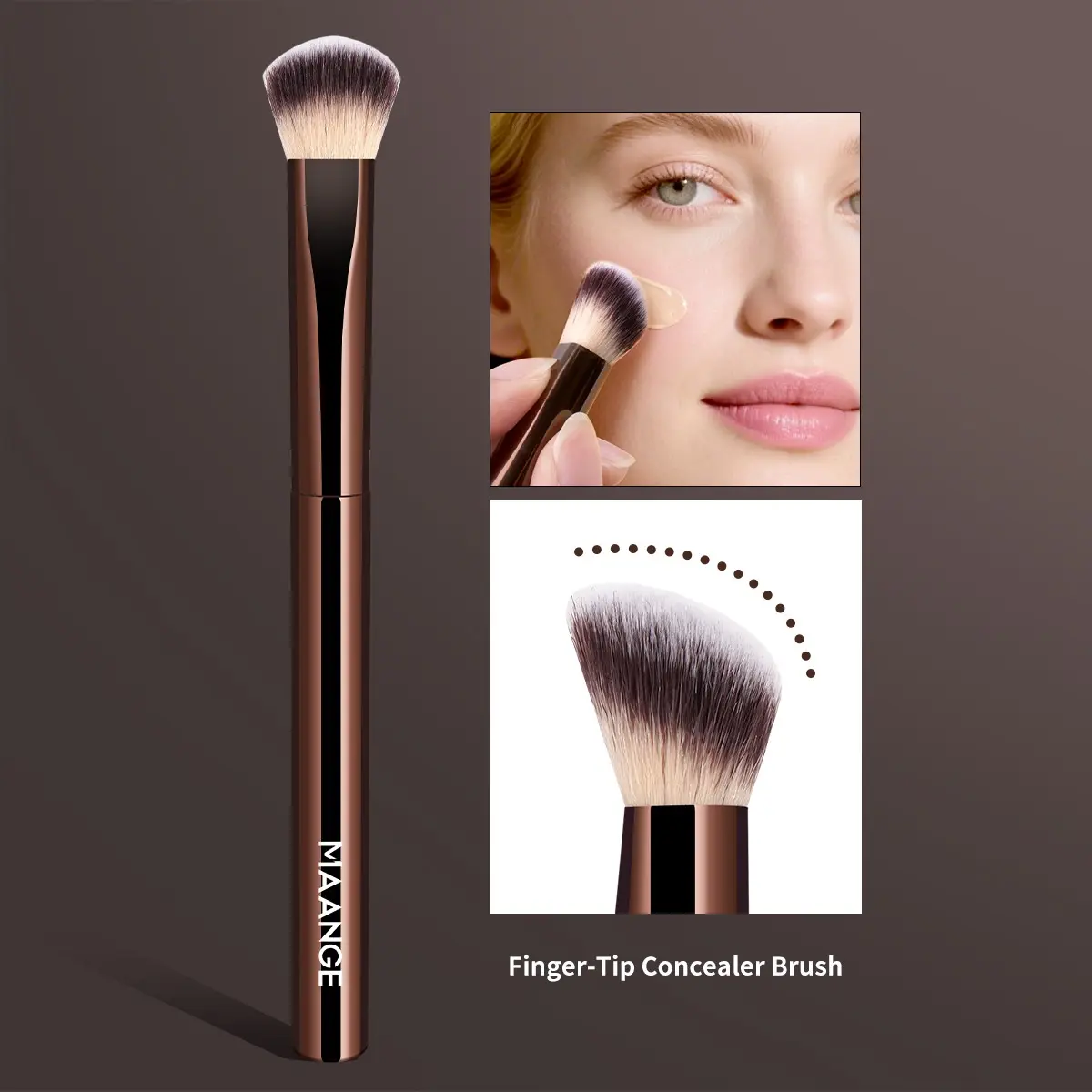 Maange Makeup Brush Concealer Tool, Cosmetic Brush, Face Makeup Brush, Essential Brushes Beauty Accessory for Flawless Application, Perfect for Daily Use & Professional Looks