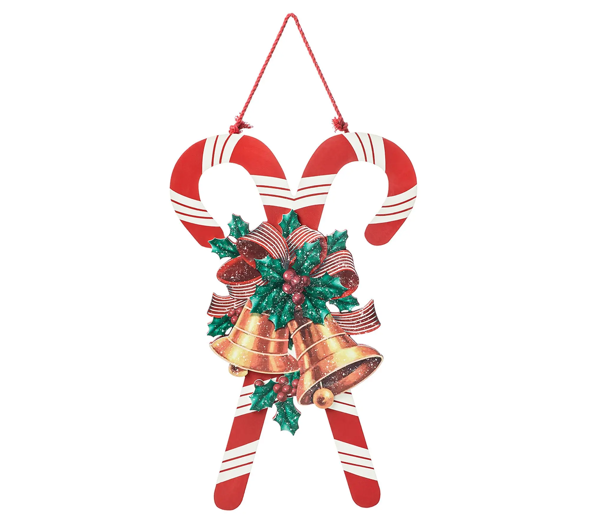 Glitzhome 20"H Wooden Christmas Candy Cane Wall Decor Glitzhome 20"H Wooden Christmas Candy Cane Wall Decor