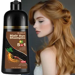 Hair Dye shampoo,5 In 1 Blonde Brown Color Shampoo Hair Dye For Refresh Hair Instant Herbal Coloring Shampoo For Women&Men - Tintes Para El Cabello Profesional,500 ML