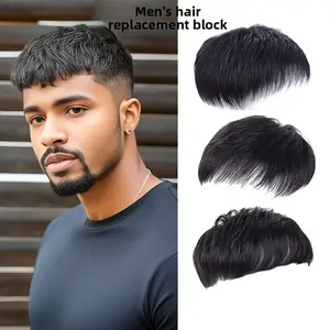 Wig Men's Hairpiece Invisible Seamless Fluffy New Top Fashion Short Handsome Fur Inch Hairpiece