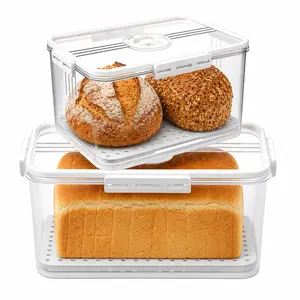ONESHOW HOME Airtight Bread Storage Container with Date Dial Bread Keeper Box for Homemade Bread Pantry Organization Mid Year Sale Deals For You