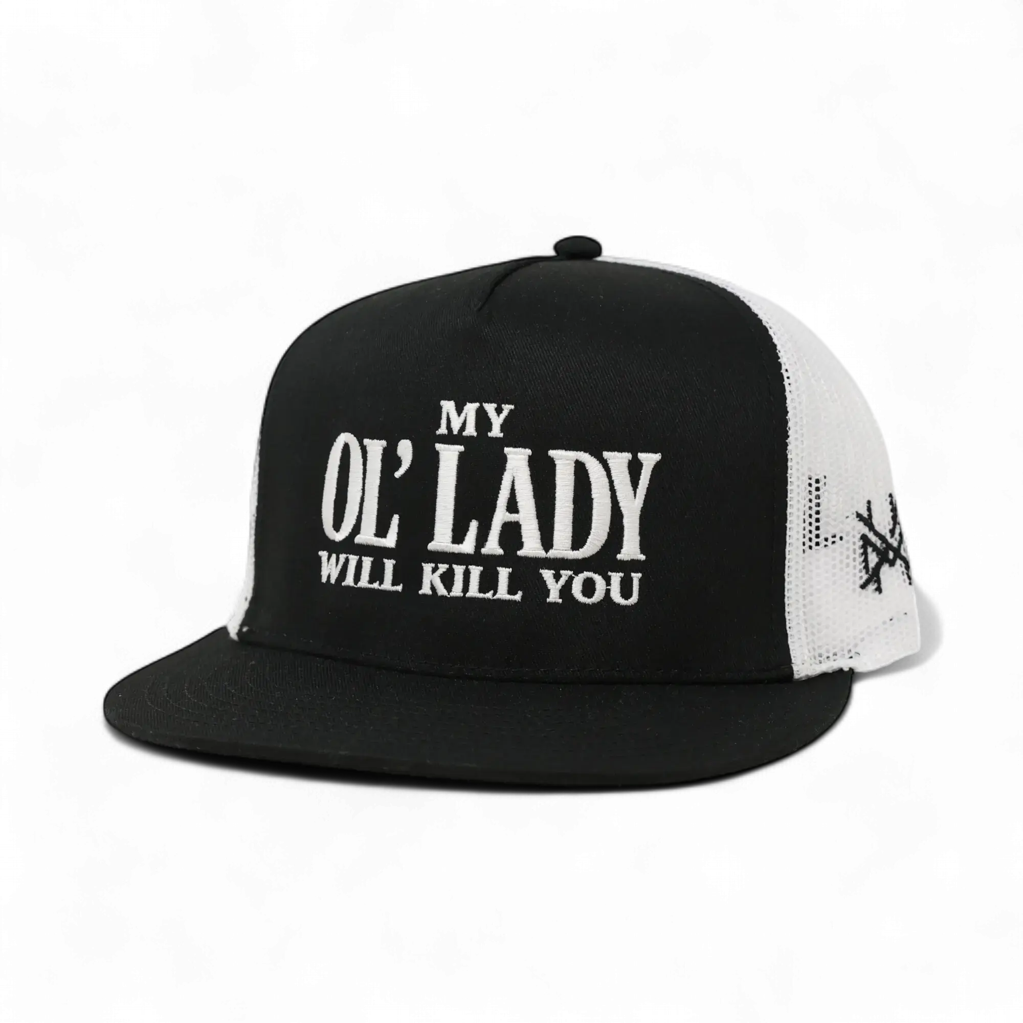 Flat Bill Black/White