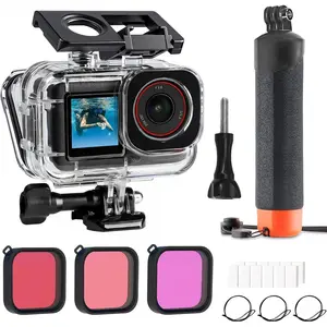 60m /196ft diving kit, suitable for DJI osmo Action 5 pro/4/3, waterproof case + buoyancy handle + diving filter, for underwater shooting, DJI Action 5pro/4/3 protective accessories