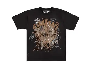 Sp5der x Travis Scott Cactus Jack Airbrush T-shirt Black (men) by StockX