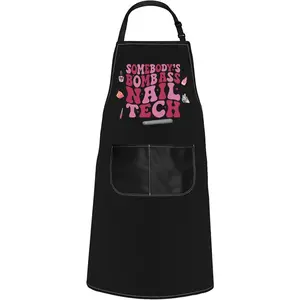 Nail Technician Gift Somebody’S Bomb Ass Nail Tech Apron Nail Artist Gift