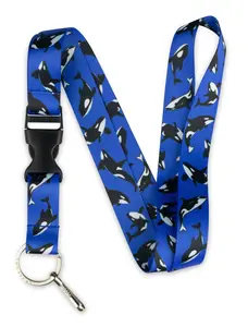Orca Whale Lanyard - Durable Design for Secure Access, Ideal for Marine and Outdoor Use