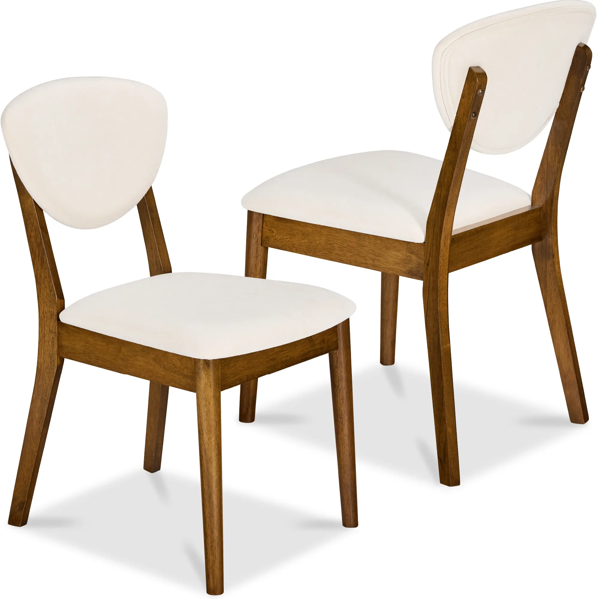 Best Choice Products 2-Piece Mid-Century Modern Wood & Upholstered Dining Chair Set Best Choice Products 2-Piece Mid-Century Modern Wood & Upholstered Dining Chair Set
