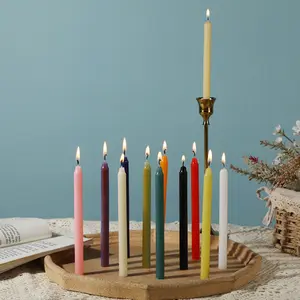 Unscented Assorted Colors Mini Taper Candle, Great For Emergency lighting, Rituals, Spells, Wax Play,Christmas Decor
